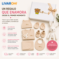 Set Bienvenida Bebé 8 Piezas + Peluche | 100% Algodón